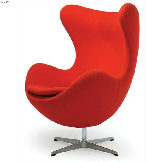 Red Fabric Lounge Chair CH7148 – T501 Red By Aeon Furniture